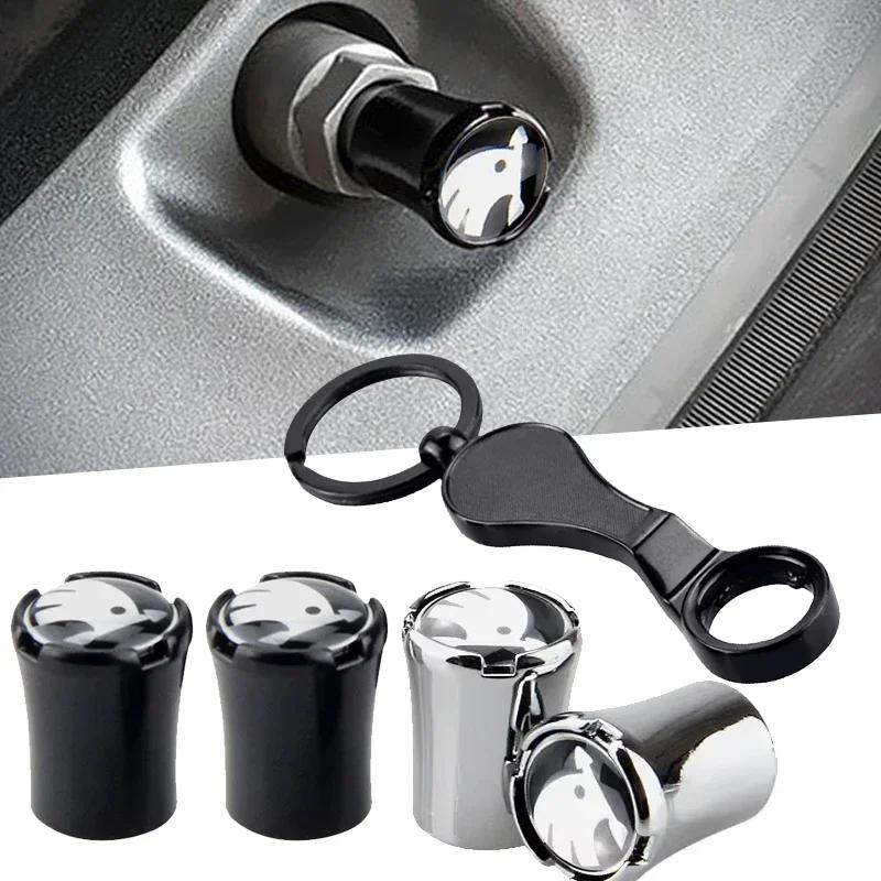 HLLQ9 Car Styling Tire Valve Caps for Skoda Superb Kamiq Fabia Rapid Kodiaq Octavia 2 A7 Tour RS Yeti Wheel Car Tire Cover Decoration