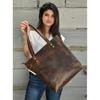 Brown Leather Tote Bag for Woman Large Work Purse Shopper Bag Handmade Office Bag Gift for Mothers Day Gift for Mom Girlfriend Personalize