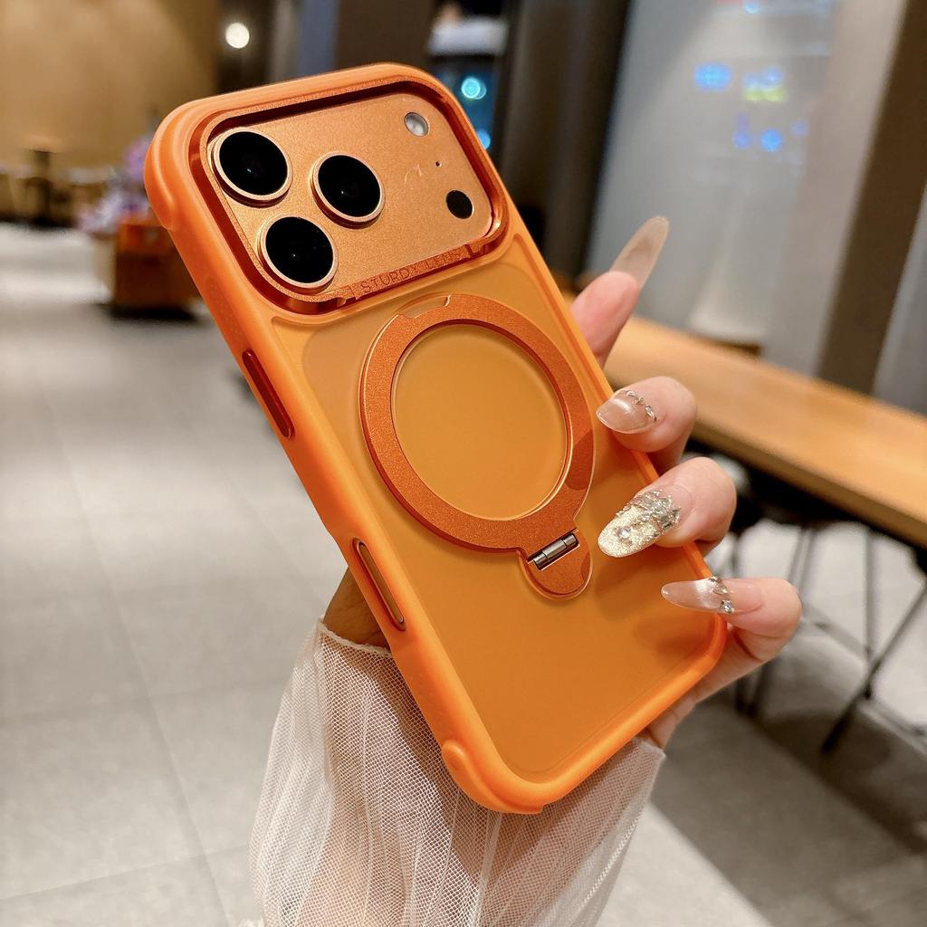 Магнитный противоударный чехол-скин с матовым покрытием 360° для iPhone 17 Pro Max