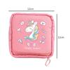 Women Portable Sanitary Napkin Tampon Storage Bag Cotton Travel Makeup Storage Bag Literary Zipper Coin Purse Sundries Storage#w