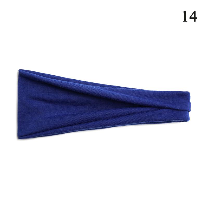 1 шт. Женская повязка на голову Тюрбан Однотонная Эластичные резинки для волос Повязка для волос для йоги Модная повязка для макияжа Обруч для волос Аксессуары для волос