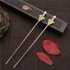 Chinese Ancient Style Crystal Pearl Hair Sticks Tassel Hairpin Plate Hair Fork Hair Accessories
