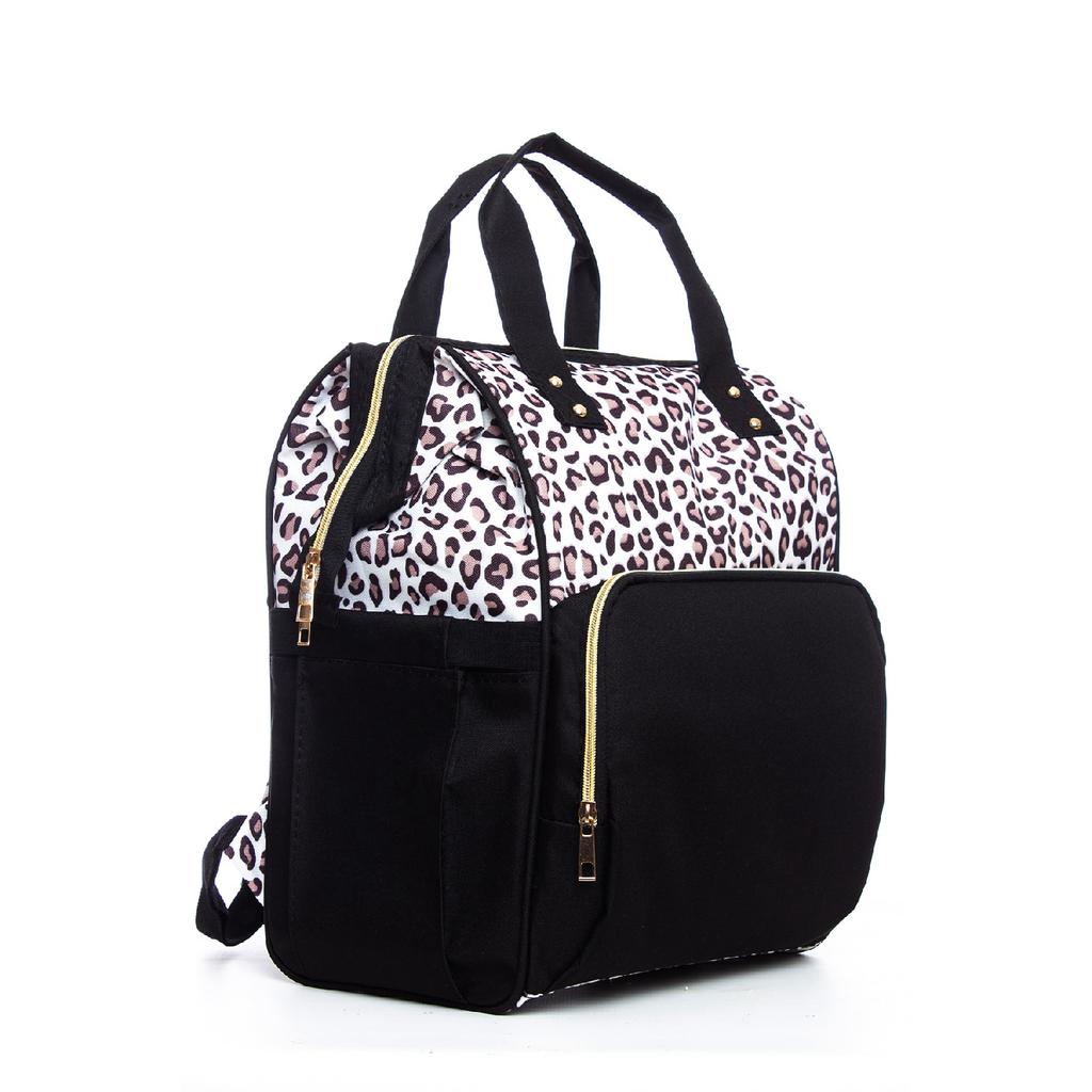 Черно-серый рюкзак для ухода за мамой и ребенком с бутылочкой-термосом, водонепроницаемая коляска с вешалкой