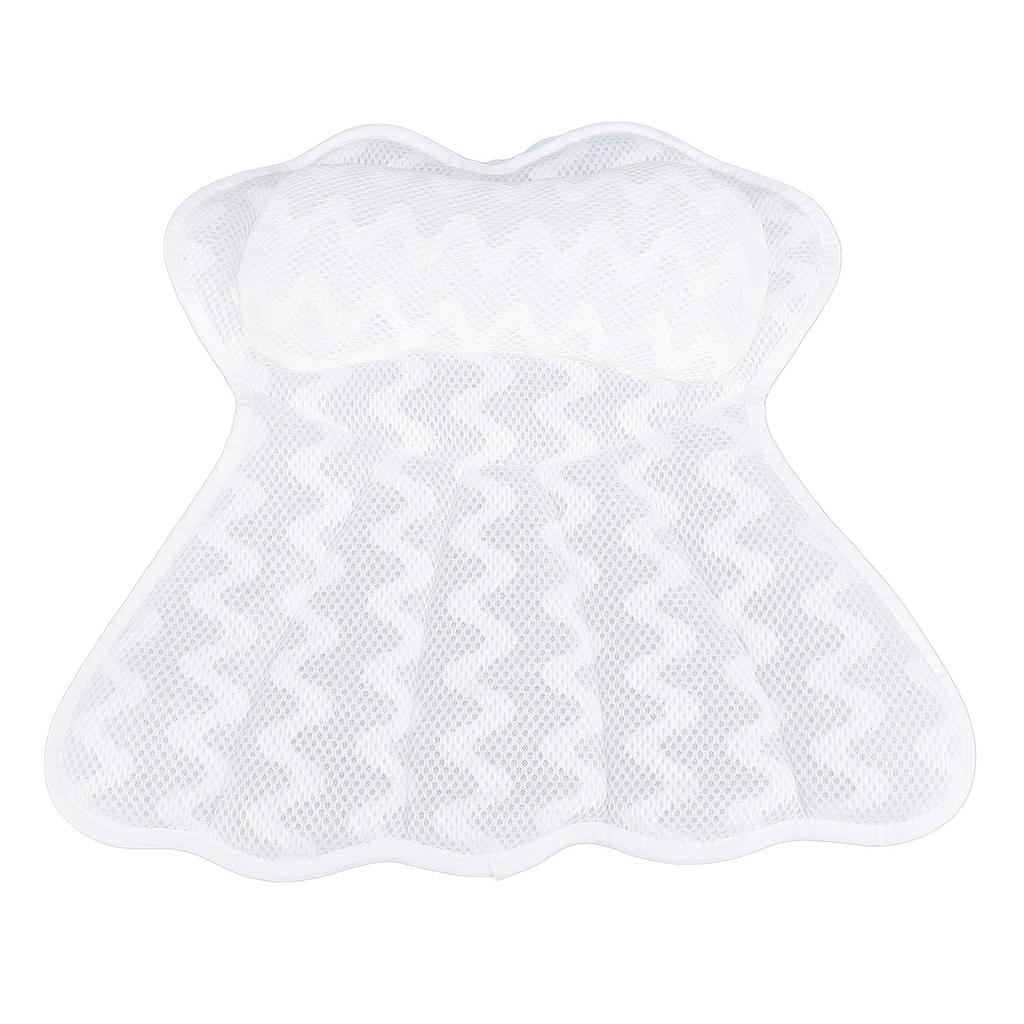 Подушка для ванны Подушка для ванны 4D дышащая сетчатая ткань Подголовник для ванны с 6 присосками для головы N