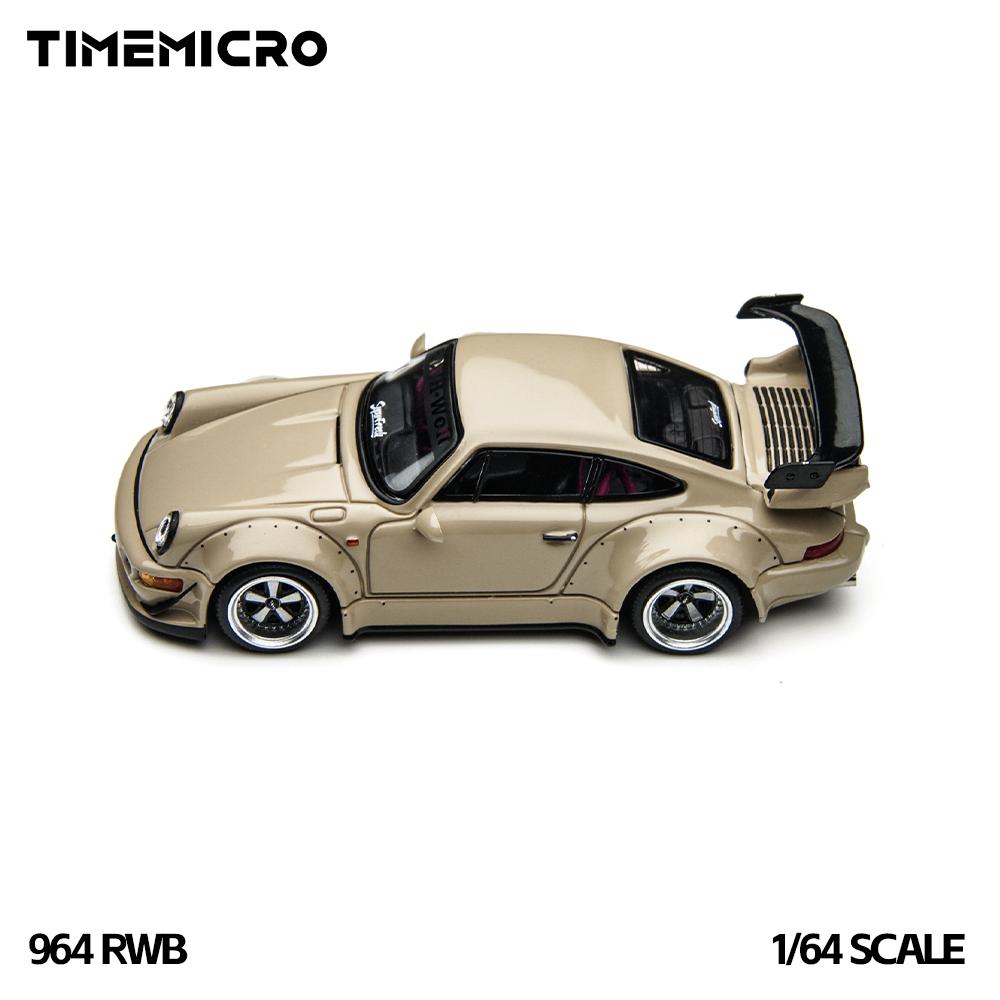 *Предзаказ*TimeMicro1:Масштаб 64 Новая RWB 964 Бежевый Подарочная Коробка Литая Модель Автомобиля из Сплава Симуляция Транспортного Средства Для Коллекции Подарок