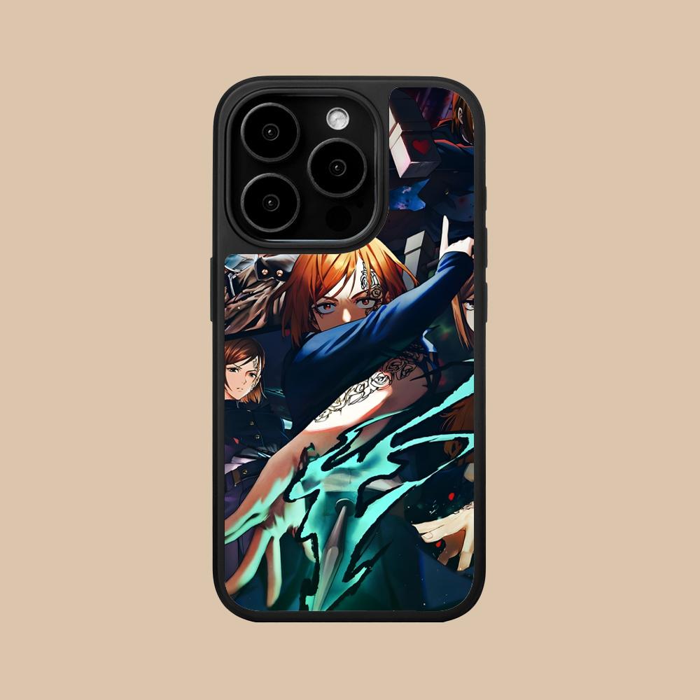 Чехол для мобильного телефона Jujutsu Kaisen Нобара для iPhone 17 16 15 14 13 12 11 Air Pro Max Plus Матовая поверхность Цветной чехол Чехол