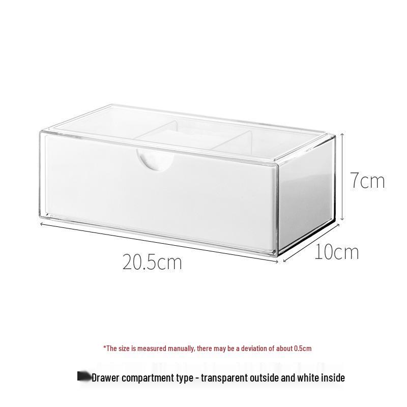 Прозрачный зеркальный шкаф-органайзер: Узкий косметический ящик и настольный органайзер для ручек