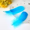 50Pcs Color Full Soft Big Floating Feather Goose Feather Diy Color Feather Headdress Craft Decorative Material
