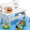 Miniature Home Ornaments Bowl Aquarium Dollhouse Decals Glass Fish Tank Doll House Ornament