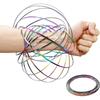 Кольцо-спиннер Flow Ring 5,1" Меняющая форму игрушка-антистресс Flow Toy Петля бесконечности Ручные кольца Снятие стресса и развлечение Игрушки Flow для детей и взрослых