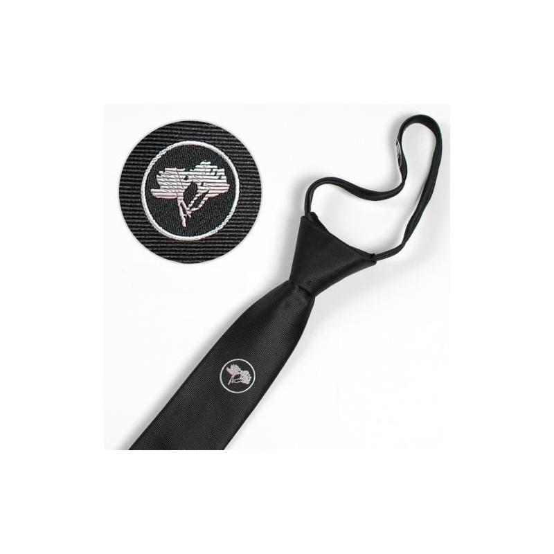 Вышитый галстук с тигром для детей из полосатой шерсти для школы или повседневной носки