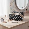 Zipper Women's Cosmetic Bag Polka Dot/Striped Women's Toiletry Organizer  Cosmetics Storage
