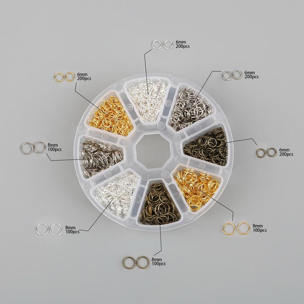 1 компл./кор. застежки-цепочки Подвески игольчатые кольца для DIY аксессуары для изготовления ювелирных изделий