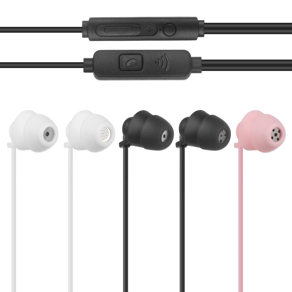 3.5mm Silica Gel Noise Reduction Earphones In-Ear Headset Sleep Headphones Noise Reduction
