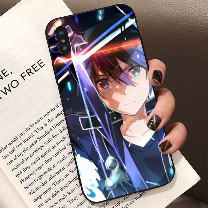 Чехол для телефона аниме Sword Art Online SAO для iPhone 11 12 13 mini pro XS MAX 8 7 6 6S Plus X 5S SE 2020 XR