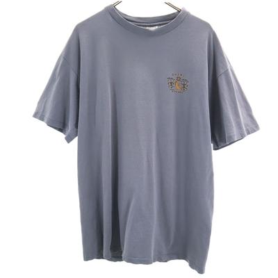 COTTON DELUXE 90-х годов Сделано в США Старая футболка с коротким рукавом XL Одинарная строчка Мужская Б/У
