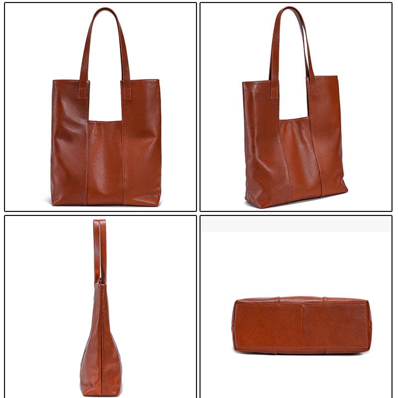 Осенне-зимняя сумка через плечо высокого класса, новая универсальная сумка для поездок на работу, большая вместимость, кожа чжурчжэней