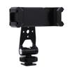 Camera Phone Support with Dual Cold Shoe Mount 360 Degree Adjustable Universal Metal Phone Clamp Tripod Mount Adapter