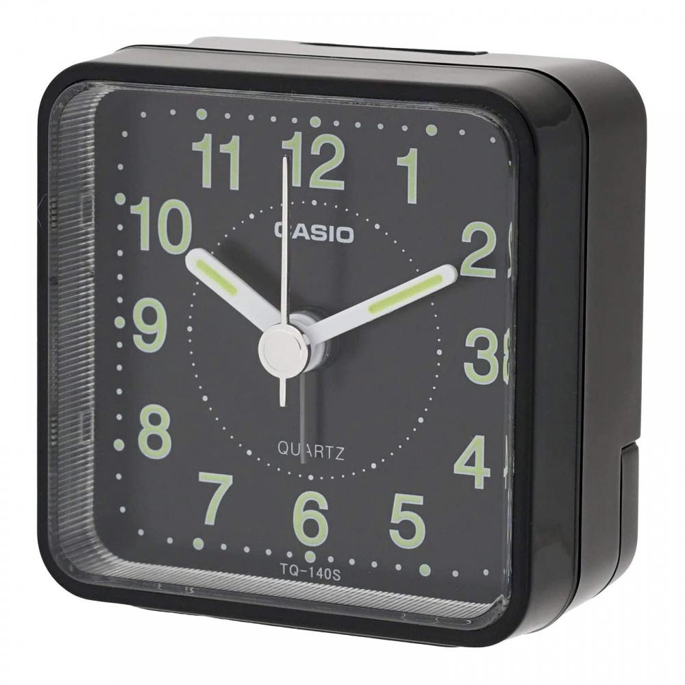 Casio Настольные кварцевые часы черные TQ-140S-1JF