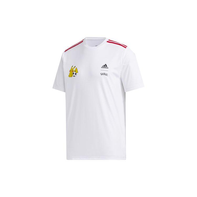 Adidas X Pokemon Co-Branded Jersey Tee With Print Men Tops White GN3002