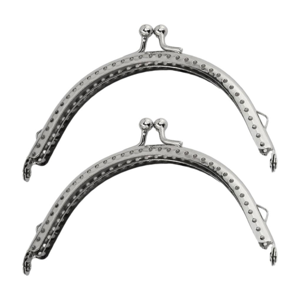 Изысканные узоры из 2 предметов, металлическая рамка для кошелька, застежка-поцелуй, замок, легко крепкий и долговечный, широко используемый