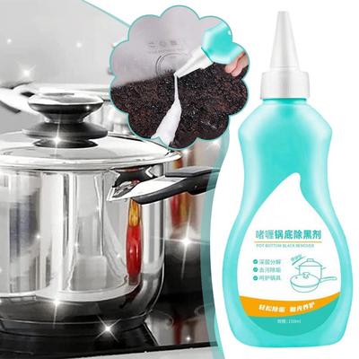 Гель для дна кастрюли Удалитель черного нагара Сильные масляные пятна Черное дно Очиститель нержавеющей стали Сильный удалитель накипи Кастрюля R0R6