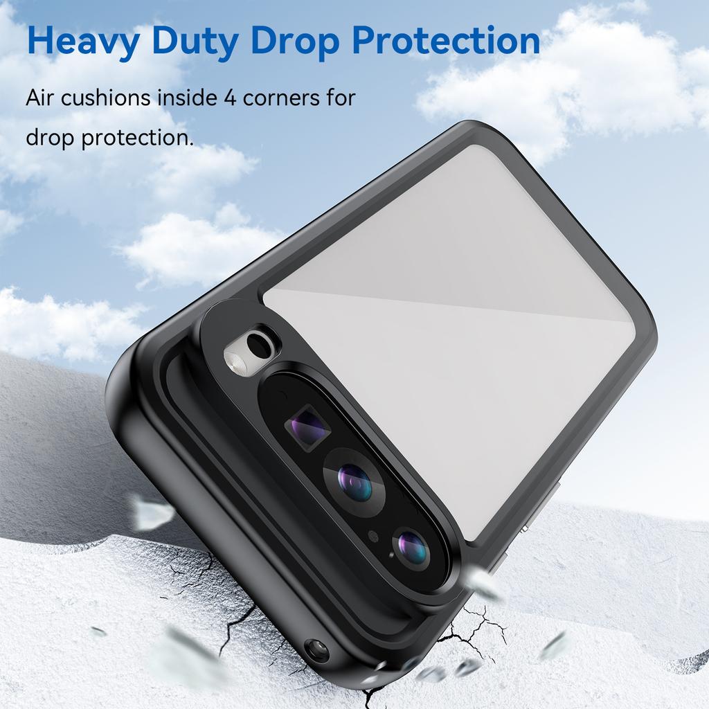 Прозрачный чехол для Google Pixel 9/Pixel 9 Pro, рамка из ТПУ, акриловая задняя крышка для телефона