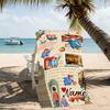 Customizable personalized beach towels Paddington Bear themed designs.Suitable for the beach, yoga, sports;ideal as beach accessories