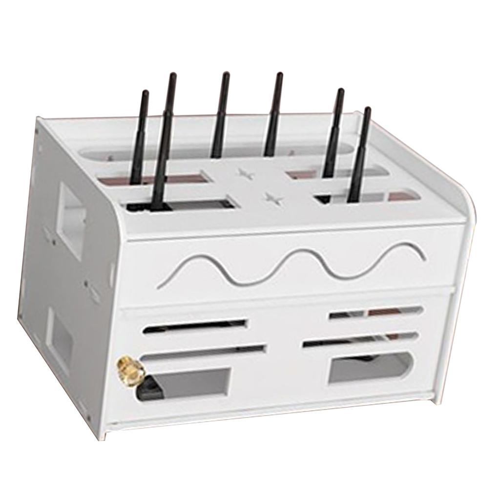 Коробка для хранения роутера WIFI без пробивки, двухслойная, малого размера, полка для хранения кабелей для дома