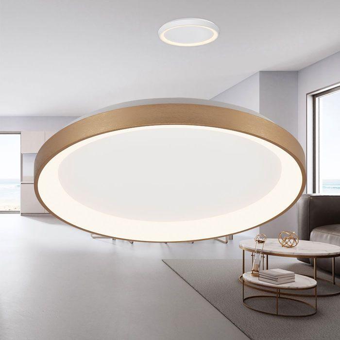 Plafonnier LED Bella 36W 3en1 4260lm – Doré