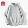 Men's Heavyweight Half-Zip Stand Collar Sweatshirt