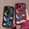 Чехол для телефона с рисунком мультяшного кита для iPhone 17 Pro Max Air 16e 16 15 14 Pro Max 13 12 Pro 16 15 Plus Ударопрочный силиконовый чехол