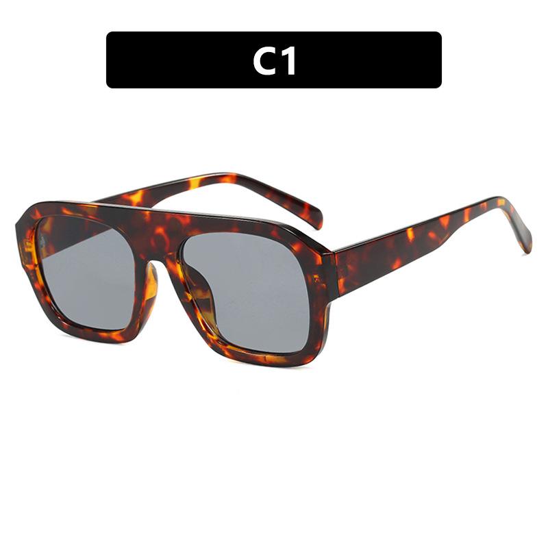 Солнцезащитные очки в большой квадратной оправе с одной линзой новые персонализированные очки солнцезащитные женские инстаграм те же