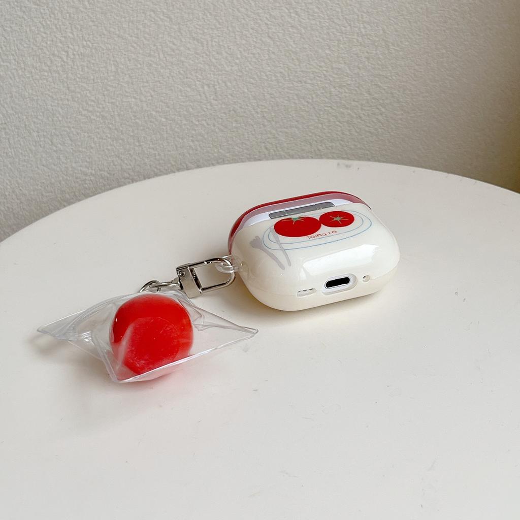 Cute niche tomato AirPods pro apple bluetooth headset case 1/1/1 generation cartoon case for women