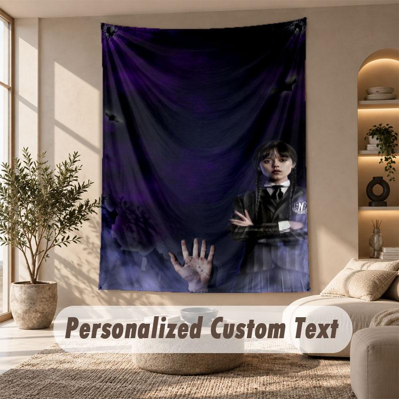 Wall Hanging Tapestry Art Cloth Bedroom Room Background DecorThe Addams Family