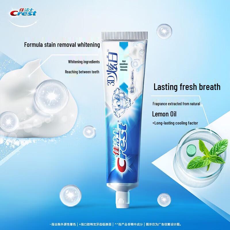 Crest 3D White Dual Effect Whitening Toothpaste