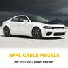 6 шт. Для Dodge Charger 2011- Черный комплект стоек и накладок на двери Piano Cover