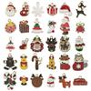 50-Piece Christmas Alloy Enamel Charms Set: Mixed Style DIY Pendants and Dangle Charms.