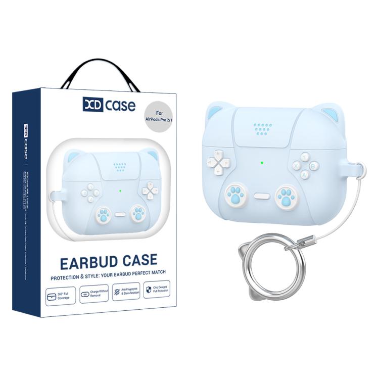 Для AirPods Pro 2 / 1 XDcase Ретро Кот Мультяшный Силиконовый Чехол для Наушников