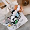 Pendant Panda Women Key Chain Doll Plush Key Buckle Car Key Ring Ornaments Korean Style  Key Holder