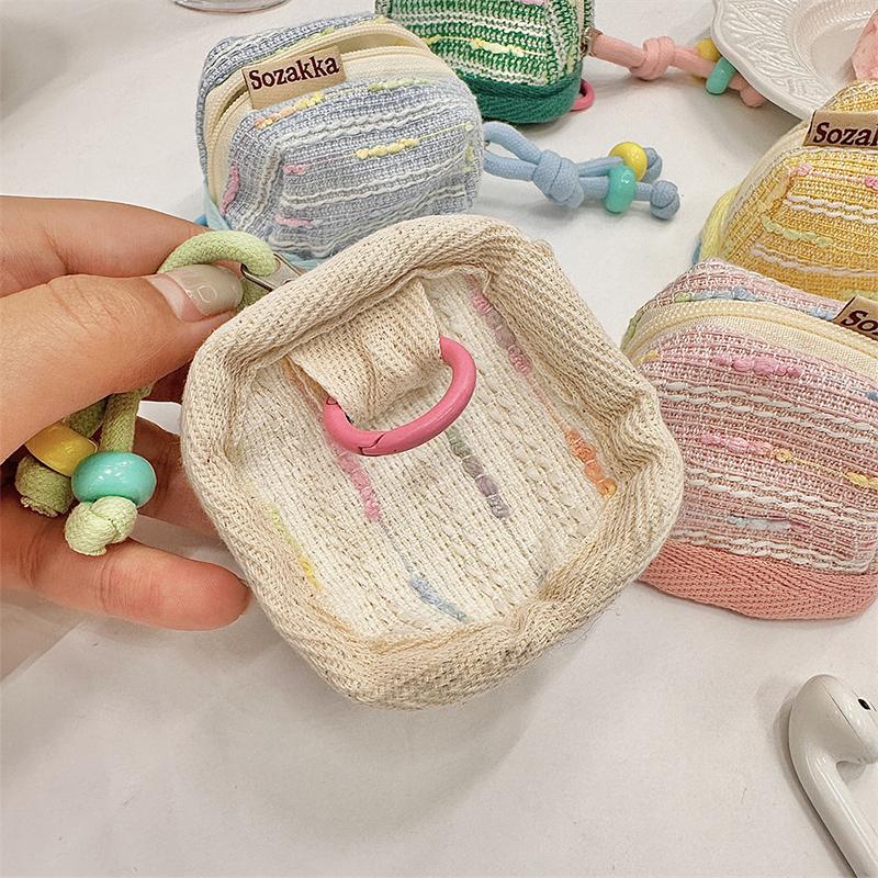 Милый и портативный кошелек для монет, защитный чехол для беспроводных Bluetooth-наушников, кошелек