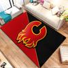 Flaming "C" Red and Black Design Patterned carpet, non slip mat suitable for living room and bedroom sofas