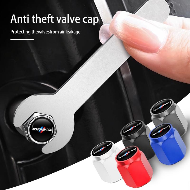 For BMW 4Pcs Car Wheel Tire Valve Caps Air Stem Covers Anti-Rust Anti Dust Accessories E46 E90 F30 F10 F20 G20 E87 E60 F01 F02