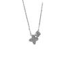 Premium Sense Full Diamond Presbyopia Tetragonal Star Pendant Collarbone Chain Light Luxury Design Sense Simple Zircon Necklace