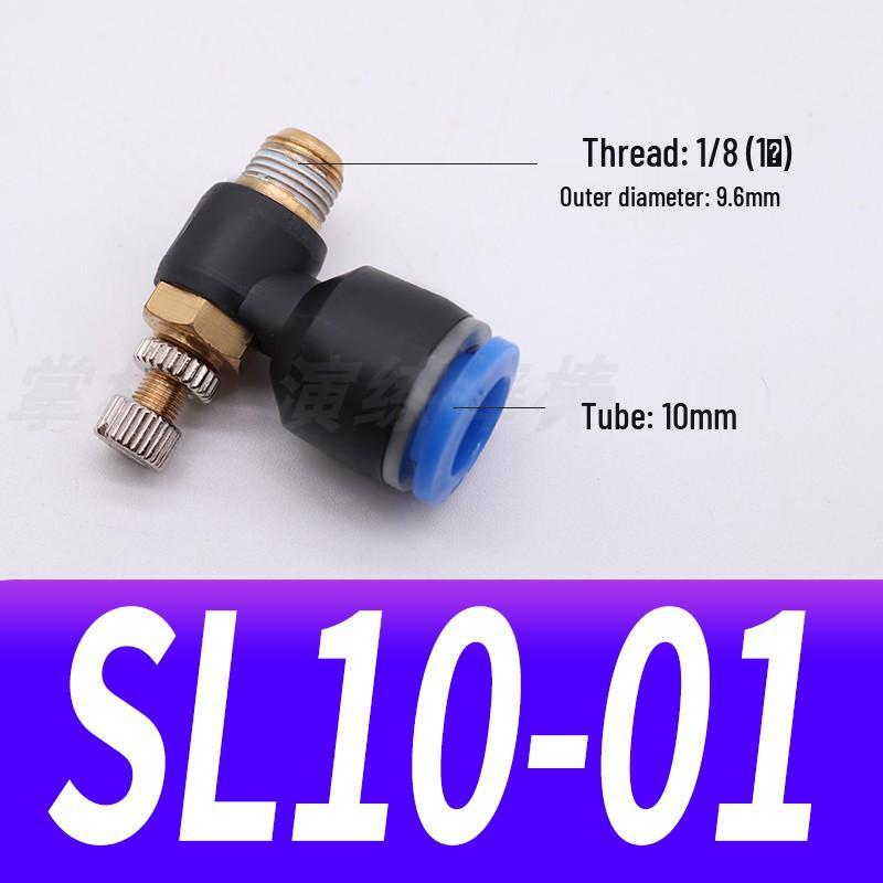 Pneumatic Connector SL8-02, Throttle Valve SL6-01, Speed Control Valve SL4-M5, Air Hose SL10-03, SL12-04