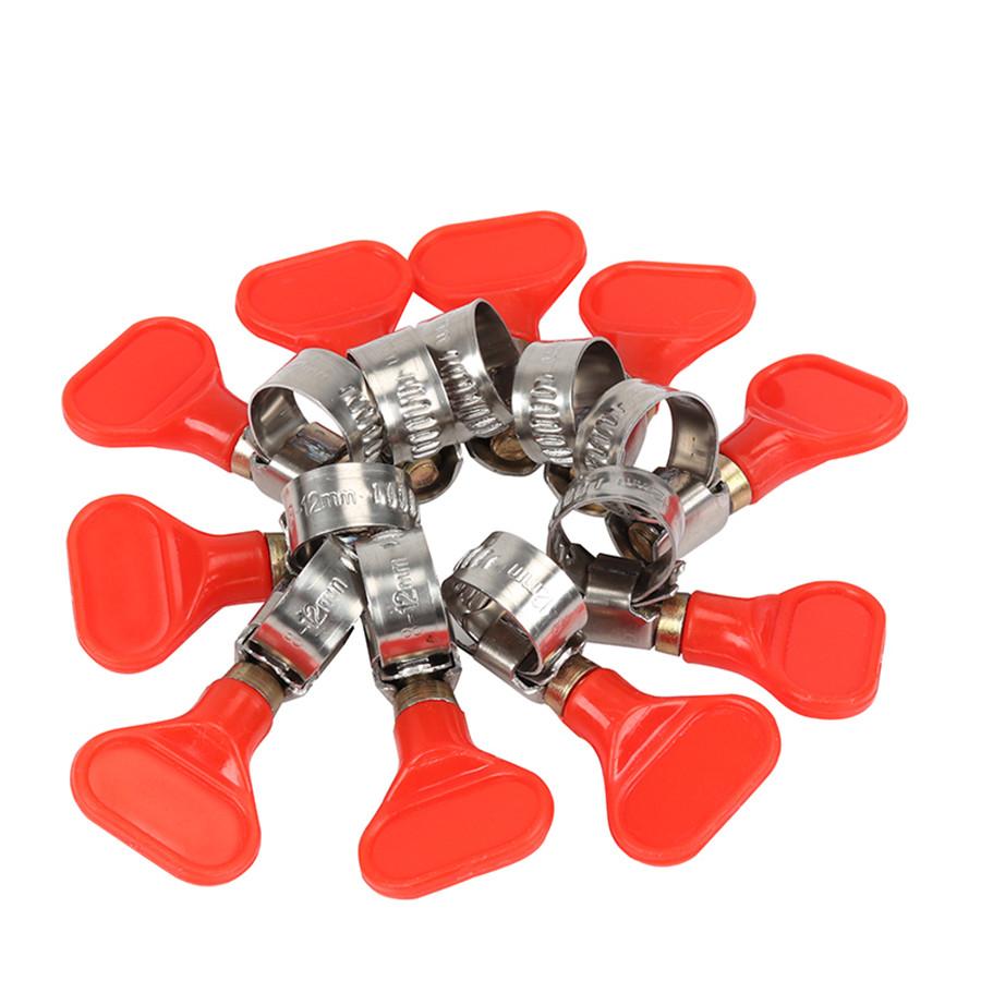 Новый 30 x Автомобильный Нержавеющий 8-12мм Хомут-бабочка Устойчивость к Образованию Накипи и Коррозии