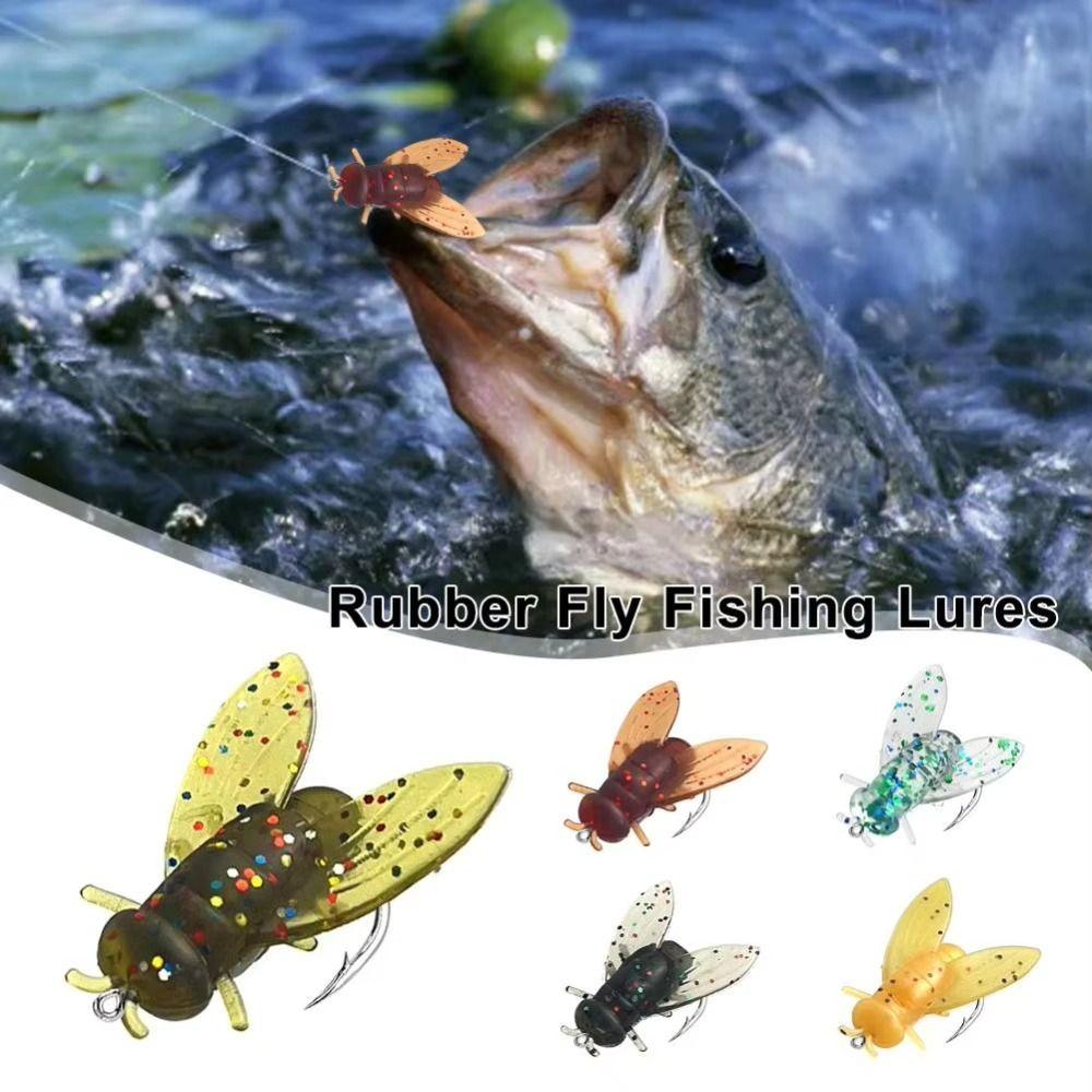20PCS Spinner Swim Baits Bionic Fly Fishing Bait PVC Flies Fly Fishing Portable Trout Jigs