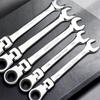 Ratcheting Combination Wrench Spanner 180-Degree Variable Angle Design Rust-resistant Quick Manual Ratchet Wrench