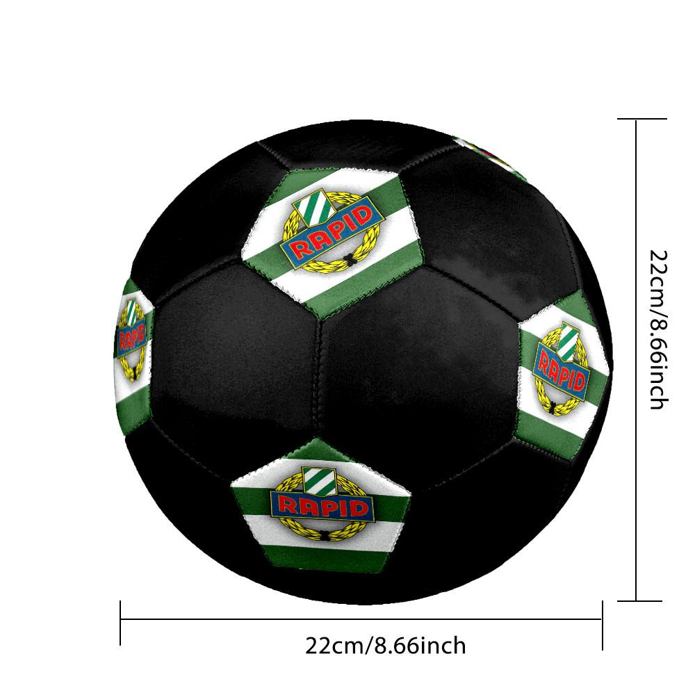 1 шт. SK Rapid размер плаката 5 футбольный мяч ПрагаФутбольный мяч для зала Цветной Для всех возрастов Машинная строчка ПВХ Готов к соревнованиям Прочный Высокий отскок