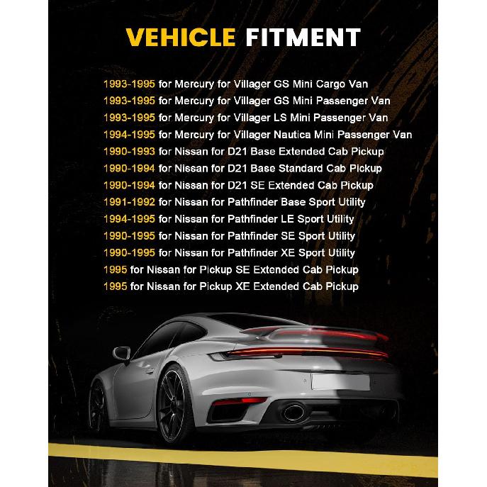 Fuel Injector,OCPTY 1pcs 1 Hole Fuel Injectors Engine Part Fit 1993-1995 Mercury Villager,1995 Nissan Pickup,1990-1995 Nissan Pathfinder,1994 1995